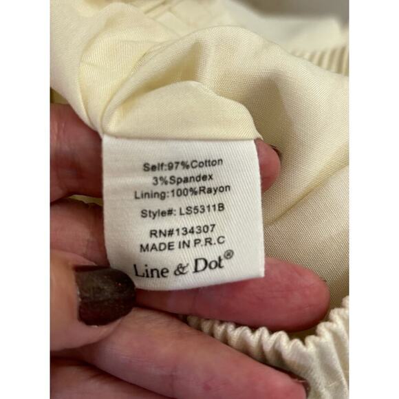 Line and Dot cream cotton maxiskirt, NWT, layering, thick, cabincore, simple - Picture 4 of 5